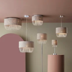 Bellano 3 Light Flush Ceiling Light - Grey -Homebase Sales Store 13528467 5455009405469651