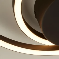 Sasha LED Flush Ceiling Light - Black -Homebase Sales Store 13528468 1134976242696542