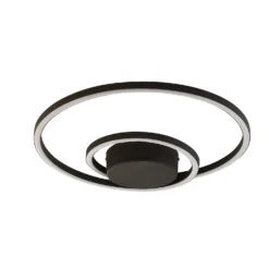 Sasha LED Flush Ceiling Light - Black -Homebase Sales Store 13528468 4684976242623990