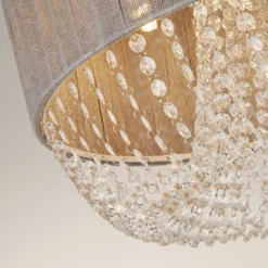 Bellano 5 Light Flush Ceiling Light - Grey -Homebase Sales Store 13528472 3614976728592895