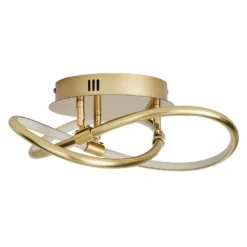 Bailey LED Spiral Flush Ceiling Light - Brass -Homebase Sales Store 13529588 1014945396547787