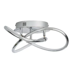 Bailey LED Spiral Flush Ceiling Light - Chrome -Homebase Sales Store 13529589 4374945395650358