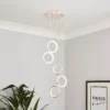 Lenox LED 5 Ring Cluster Pendant Ceiling Light - Chrome -Homebase Sales Store 13529592 8725008896681957
