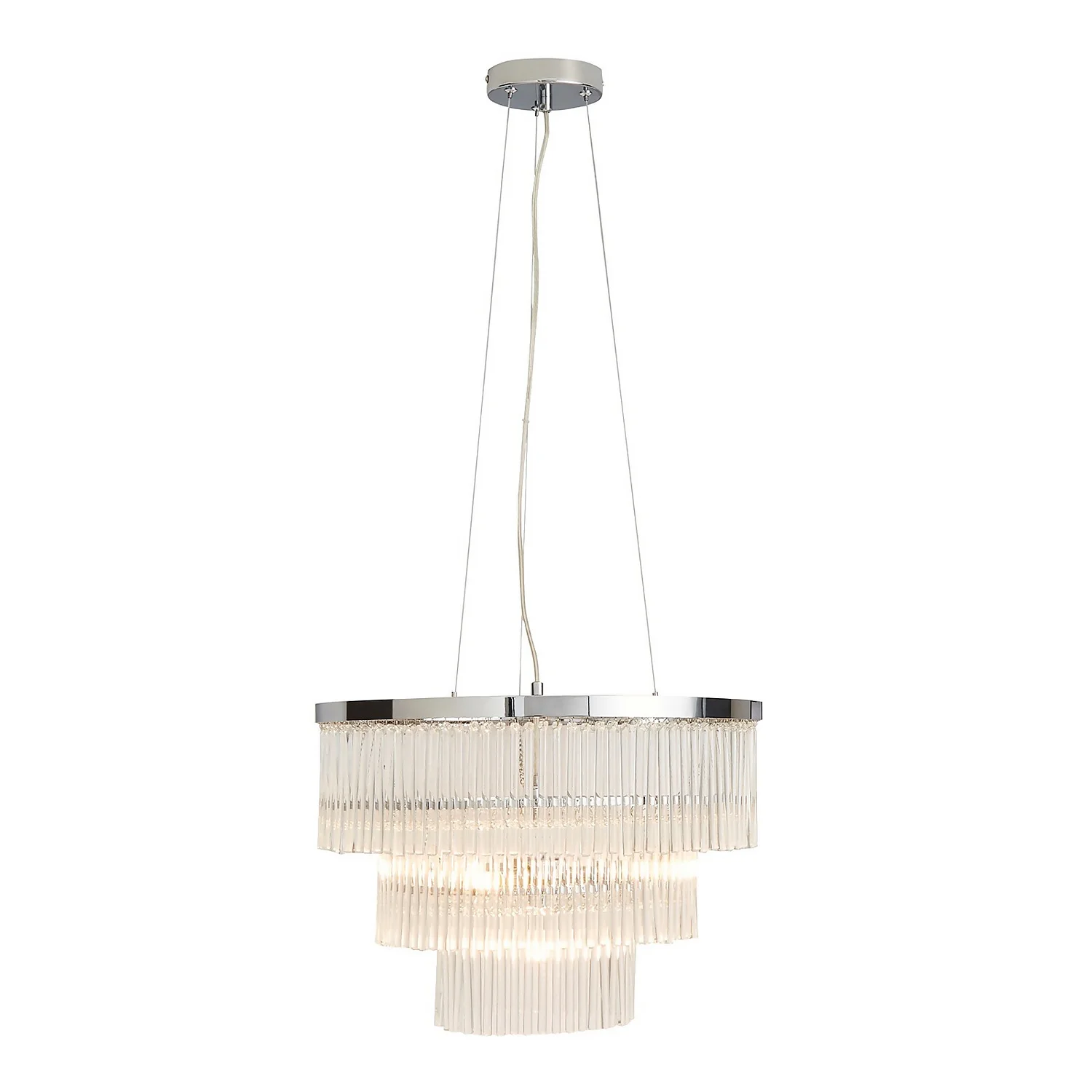 Highgate 3 Tier Pendant Light - Chrome Highgate 3 Tier Pendant Light - Chrome -Homebase Sales Store 13529594 1314945396447407
