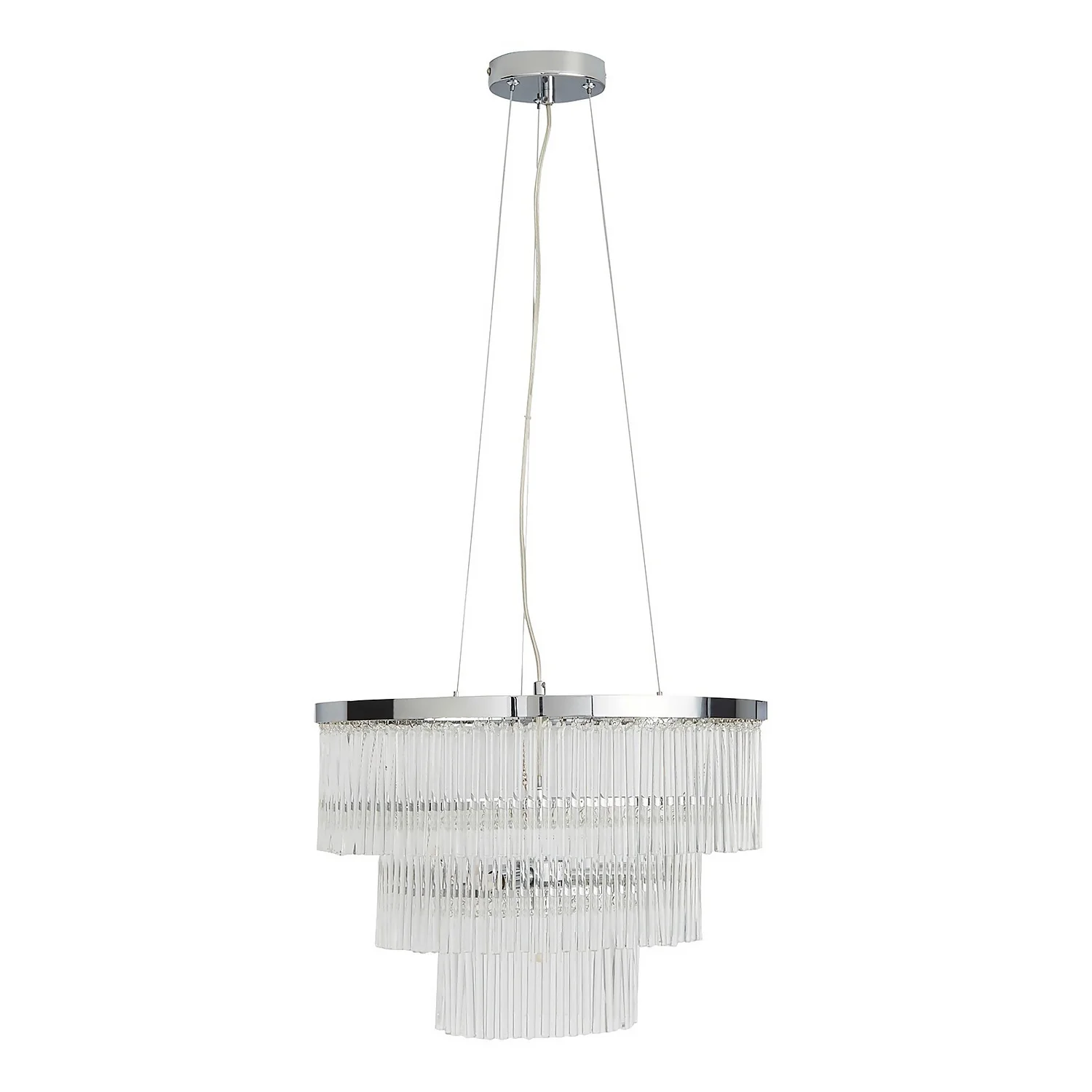 Highgate 3 Tier Pendant Light - Chrome Highgate 3 Tier Pendant Light - Chrome -Homebase Sales Store 13529594 7714945396511436