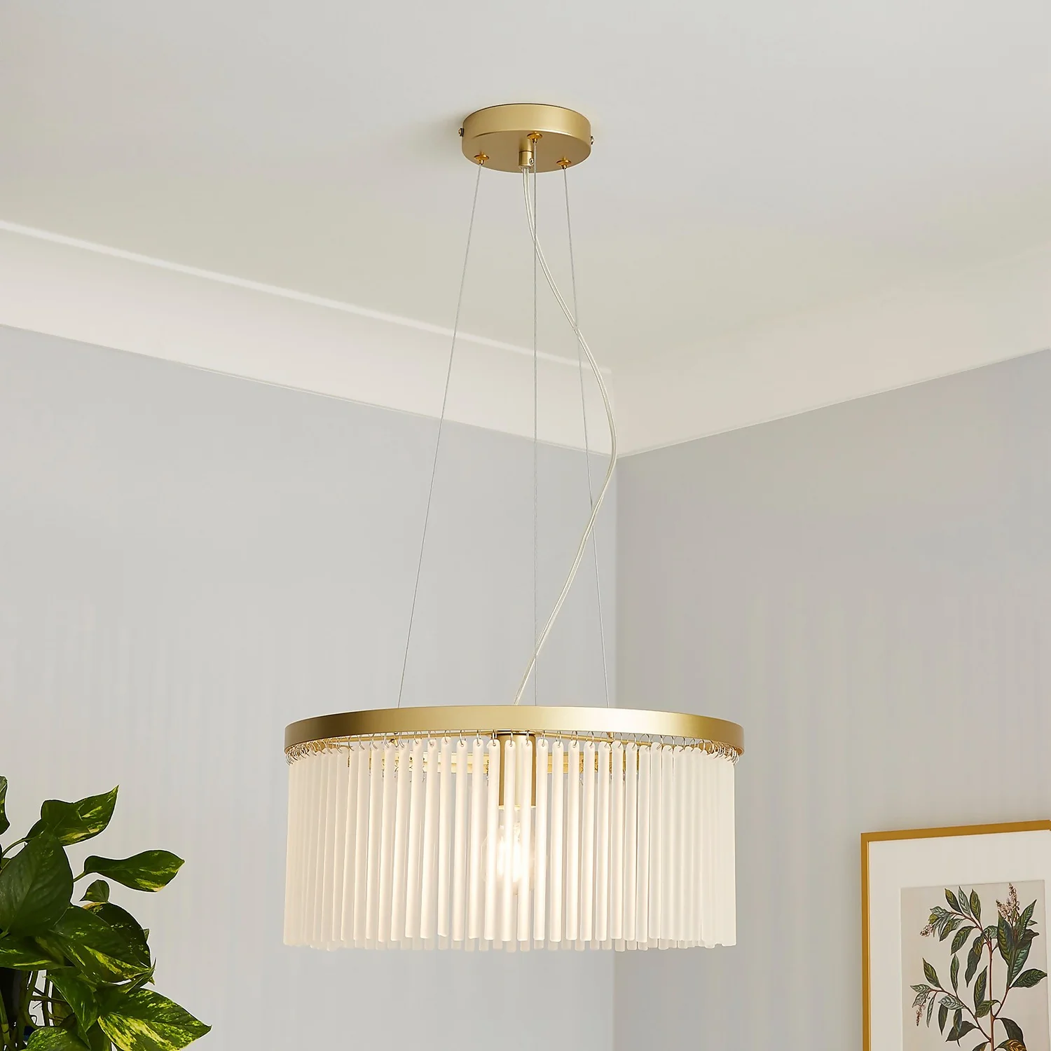Highgate Single Tier Pendant Light - Brass Highgate Single Tier Pendant Light - Brass -Homebase Sales Store 13529596 7234945395983736