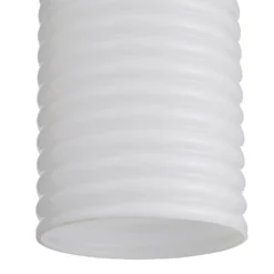 Katya Ribbed Glass Easy Fit Shade - White -Homebase Sales Store 13529605 2134945395669459