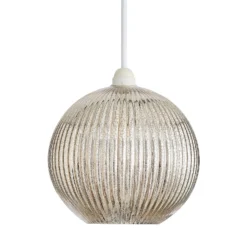 Hannah Mercury Glass Easy Fit Shade -Homebase Sales Store 13529610 4354945396324998