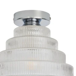 Monet Tiered Glass Flush Ceiling Light 5 Monet Tiered Glass Flush Ceiling Light -Homebase Sales Store 13529628 9474945395909987