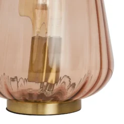 Adore Glass Table Lamp - Amber -Homebase Sales Store 13529635 1734945396325040