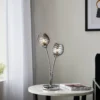 Marple Table Lamp - Chrome & Smoke -Homebase Sales Store 13645373 1424956789212874