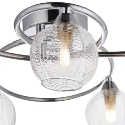 Tatton 5 Light Semi Flush Ceiling Light - Chrome -Homebase Sales Store 13645374 1684942855410888