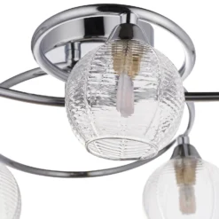 Tatton 5 Light Semi Flush Ceiling Light - Chrome -Homebase Sales Store 13645374 1864942855464606
