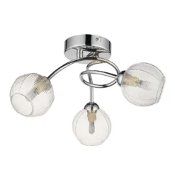 Tatton 3 Light Semi Flush Ceiling Light - Chrome -Homebase Sales Store 13645375 5784942855405710