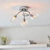 Tatton 3 Light Semi Flush Ceiling Light - Chrome 2 Tatton 3 Light Semi Flush Ceiling Light - Chrome -Homebase Sales Store 13645375 6354942855180248