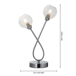 Tatton Table Lamp - Chrome -Homebase Sales Store 13645377 6954942855536141