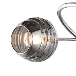 Marple 5 Light Semi Flush Ceiling Light - Chrome & Smoke -Homebase Sales Store 13645384 9064956789727140