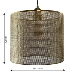 Amina Easy Fit Shade - Brass -Homebase Sales Store 13695774 2144959109373373