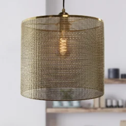 Amina Easy Fit Shade - Brass -Homebase Sales Store 13695774 4984959109345653