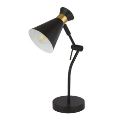 Balham Table Lamp - Black & Brass -Homebase Sales Store 13699652 1434976242823178