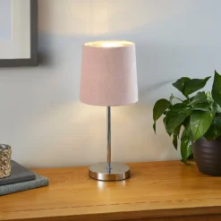 Paris Velvet Table Lamp - Blush