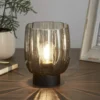 Olivia Battery Powered Table Lamp - Smoke -Homebase Sales Store 13764008 1094980120003009