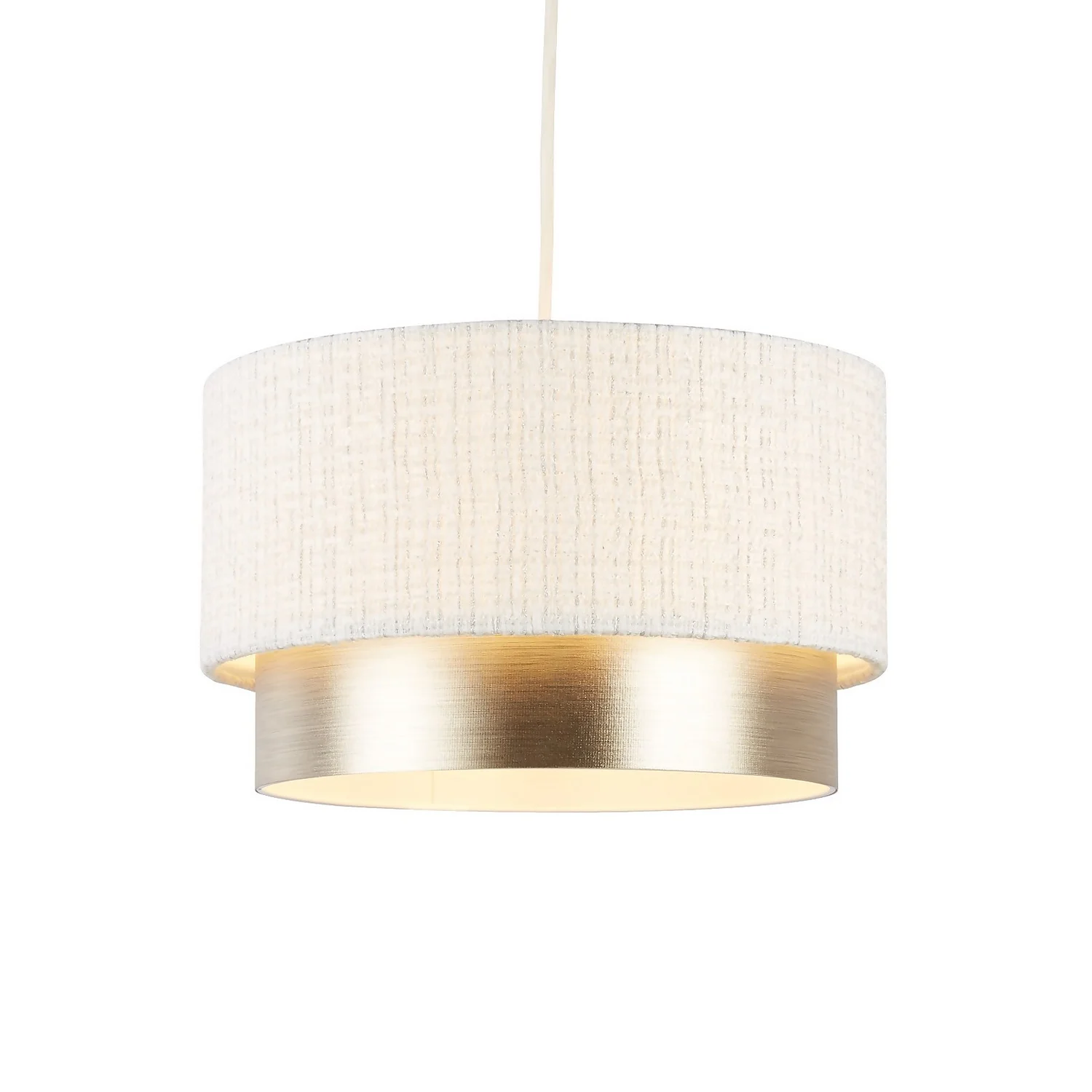 Amelie Two Tier Easy-Fit Light Shade - Champagne Amelie Two Tier Easy-Fit Light Shade - Champagne -Homebase Sales Store 13764010 1124984012359789