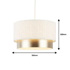 Amelie Two Tier Easy-Fit Light Shade - Champagne 5 Amelie Two Tier Easy-Fit Light Shade - Champagne -Homebase Sales Store 13764010 1894984012419321