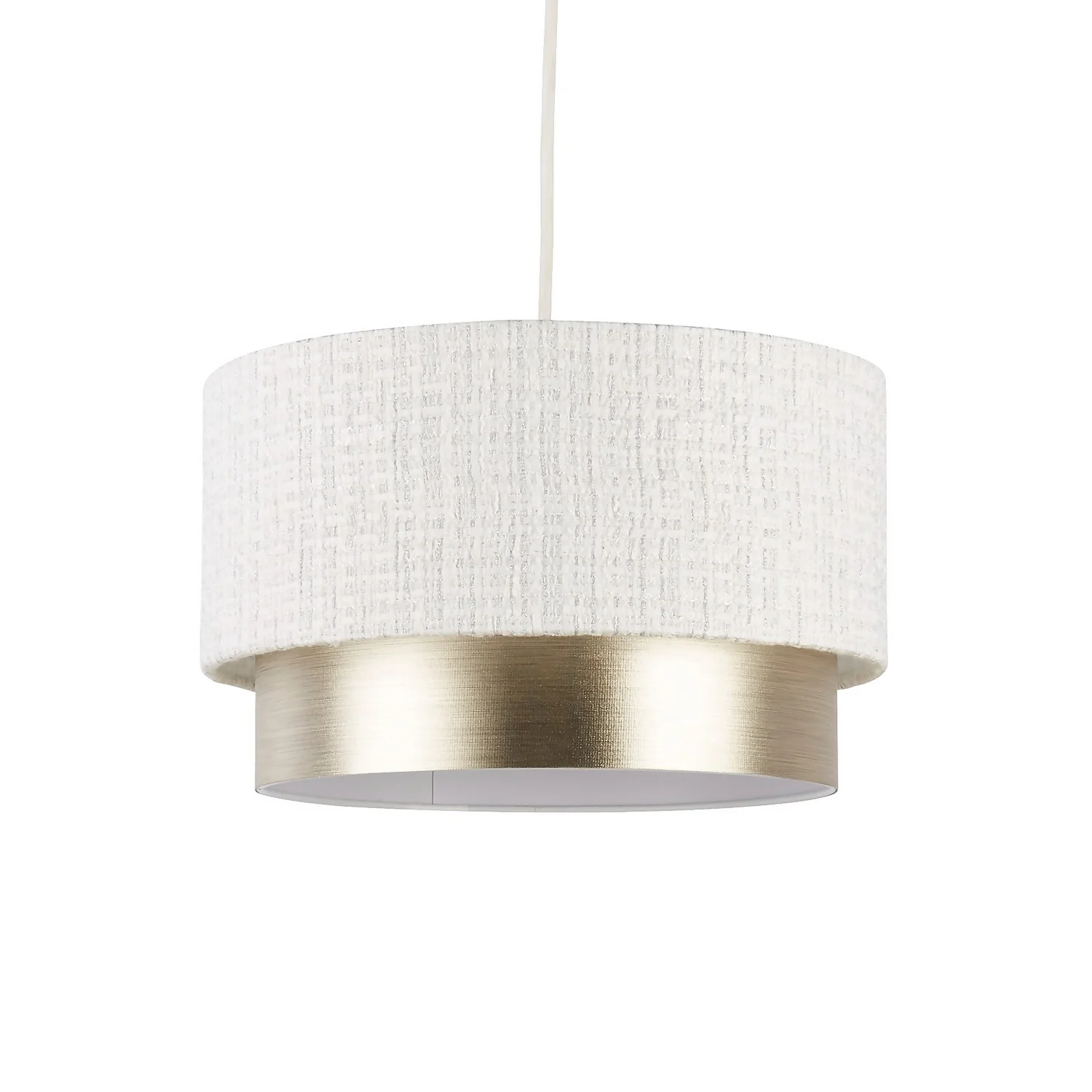 Amelie Two Tier Easy-Fit Light Shade - Champagne Amelie Two Tier Easy-Fit Light Shade - Champagne -Homebase Sales Store 13764010 9094984012379349