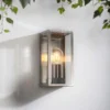 Oxford Outdoor Wall Light - Stainless Steel -Homebase Sales Store 13794240 1964957104588990