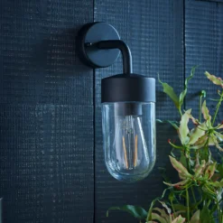 North Outdoor Wall Light - Black -Homebase Sales Store 13794242 1784957105456119