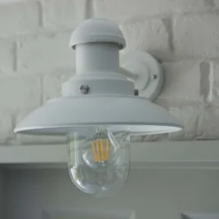 Hereford Outdoor Wall Light - White -Homebase Sales Store 13794244 9174957104316596