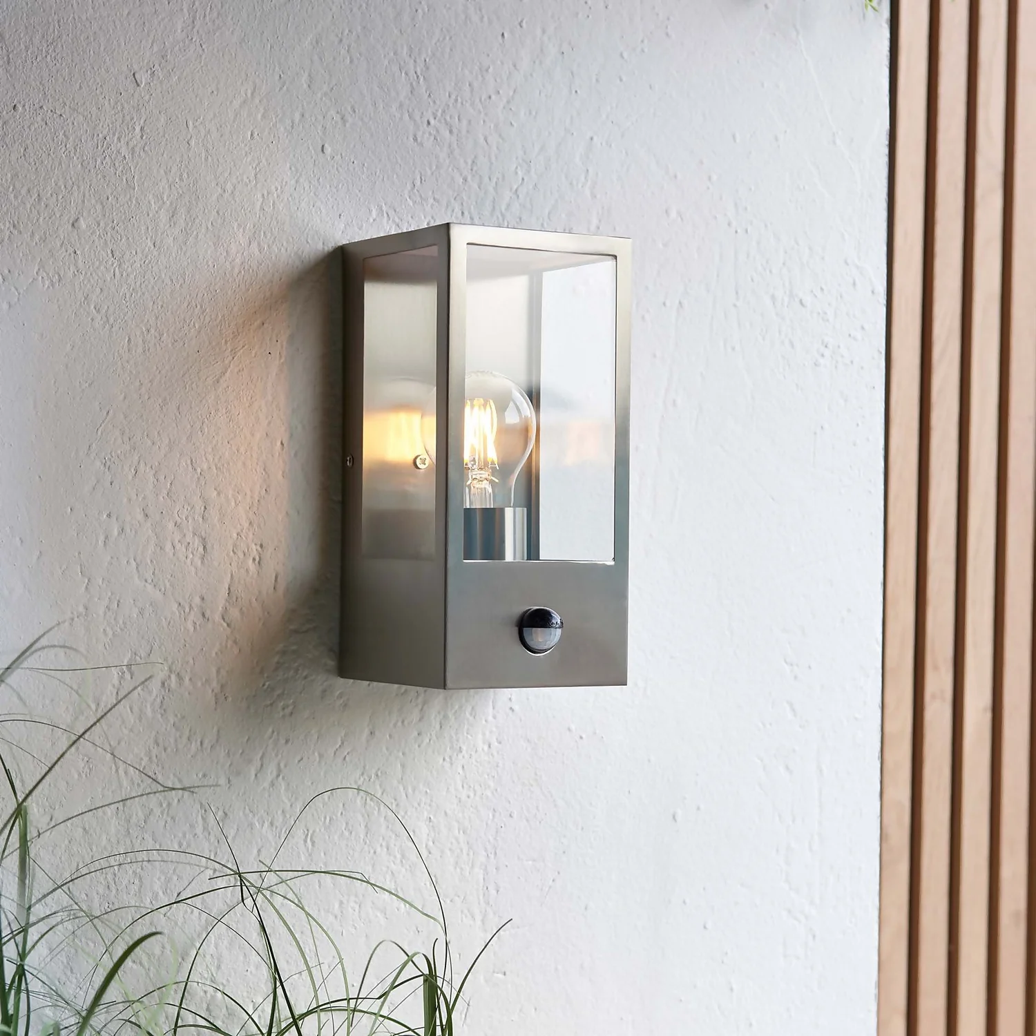 Oxford PIR Outdoor Wall Light - Stainless Steel Oxford PIR Outdoor Wall Light - Stainless Steel -Homebase Sales Store 13794245 1064957105638885