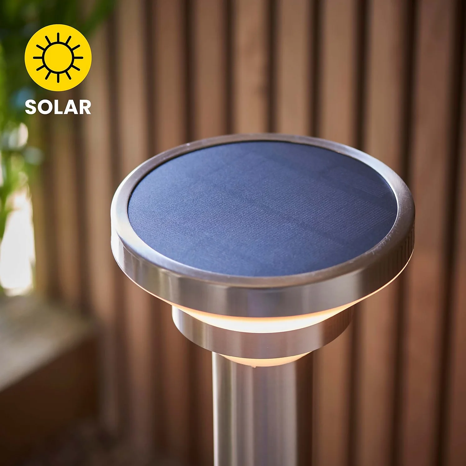 Halton 50cm Photocell & PIR Solar Outdoor Floor Light - Stainless Steel Halton 50cm Photocell & PIR Solar Outdoor Floor Light - Stainless Steel -Homebase Sales Store 13794246 7444957104409611