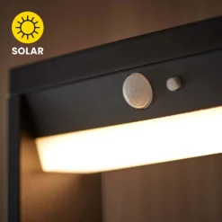 Dannah 50cm Photocell & PIR Solar Outdoor Floor Light - Black -Homebase Sales Store 13794248 1904957105863318