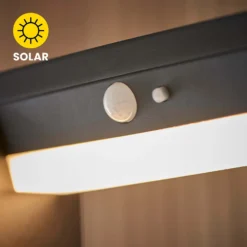 Dannah 80cm Photocell & PIR Solar Outdoor Floor Light - Black -Homebase Sales Store 13794250 3864957104825315