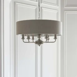 Highclere Pendant Light - 6lt Chrome -Homebase Sales Store 13794252 5284957104588375