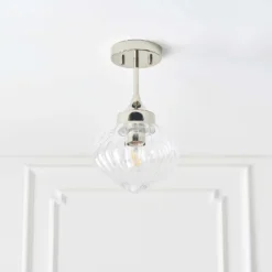 Addington Semi Flush Light - Nickel 4 Addington Semi Flush Light - Nickel -Homebase Sales Store 13794258 1894957104722286