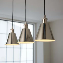 Rhinefield Pendant Light - 3lt Nickel -Homebase Sales Store 13794260 1524957105008546