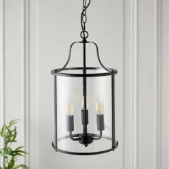 Chester 3 Light Pendant - Black -Homebase Sales Store 13864151 1234977253842288