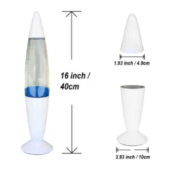 White & Blue Classic Lava Lamp -Homebase Sales Store 13892606 1944998573049095