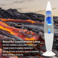 White & Blue Classic Lava Lamp -Homebase Sales Store 13892606 8334998573234132