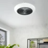 EGLO Sayulita Ceiling Light With Fan - White & Black -Homebase Sales Store 13914240 7394974907514097
