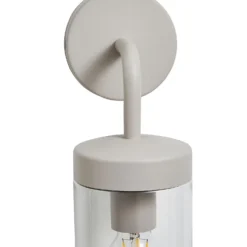 Kew Curved Arm E27 Outdoor Wall Light - Dove Grey -Homebase Sales Store 13924364 4374980109374465