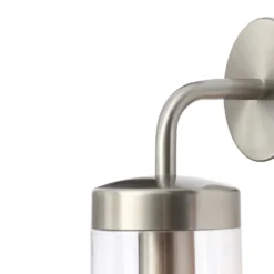 Kew Curved Arm E27 Outdoor Wall Light - Stainless Steel -Homebase Sales Store 13924369 2474980108170073