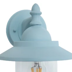 Leek Mini Fisherman's Outdoor Lantern - Pale Blue -Homebase Sales Store 13924373 1904980108100956