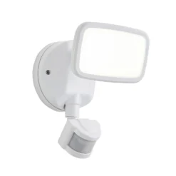 Lynn LED Outdoor Floodlight With PIR Sensor (IP65) - White -Homebase Sales Store 13924379 1584980108708534