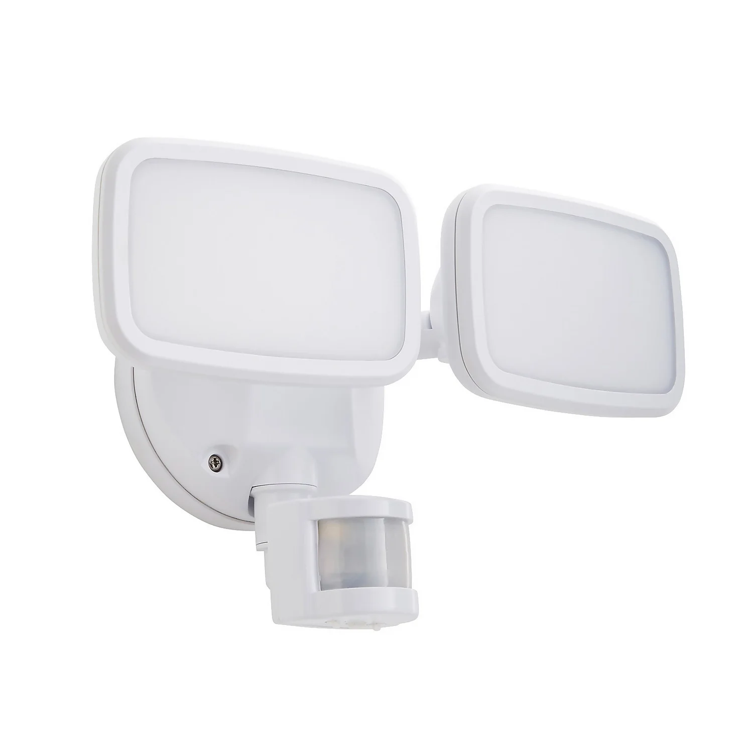 Lynn 2 Light LED Outdoor Floodlight with PIR Sensor (IP65) - White Lynn 2 Light LED Outdoor Floodlight With PIR Sensor (IP65) - White -Homebase Sales Store 13924386 1744980108465447