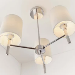 Kari 3 Light Semi Flush Ceiling Light - Chrome -Homebase Sales Store 13938480 4384981961057298