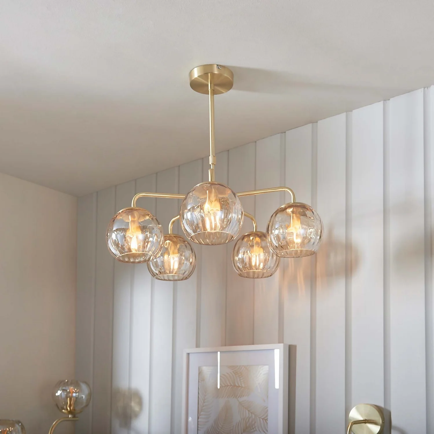 Geneva 5 Light Pendant Light - Brass Geneva 5 Light Pendant Light - Brass -Homebase Sales Store 13938485 4694981958330469